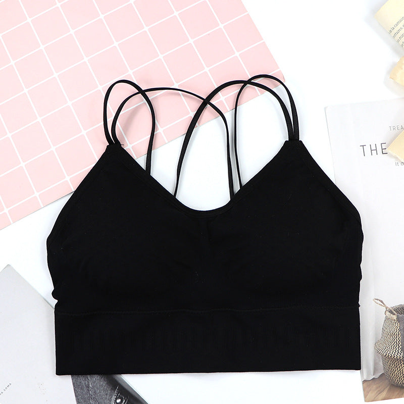 Breathable Seamless Wave Point Sexy Tube Top - cas7m