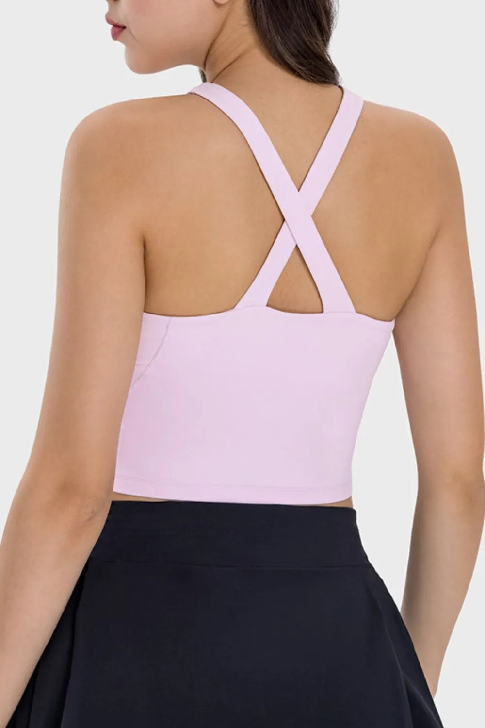 Millennia Crisscross Grecian Neck Active Cami - cas7m