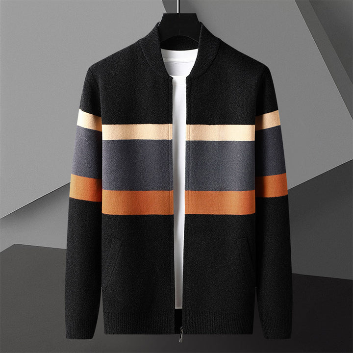 Mens Knitted Cardigan Sweater Jacket For Spring And Autumn Coats - cas7m