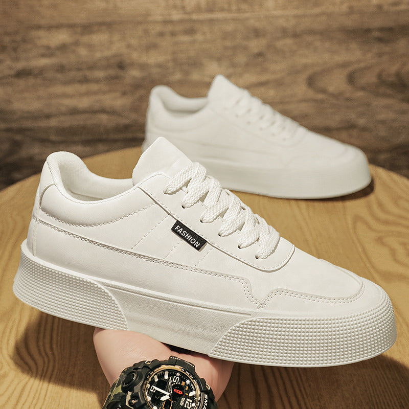 Trendy Low-Top PU Sneakers: Breathable Comfort for All Seasons - cas7m