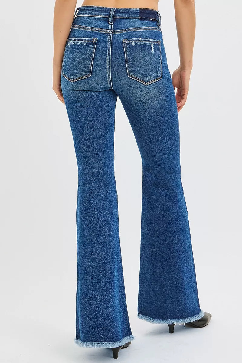 RISEN High Rise Flare Jeans - cas7m