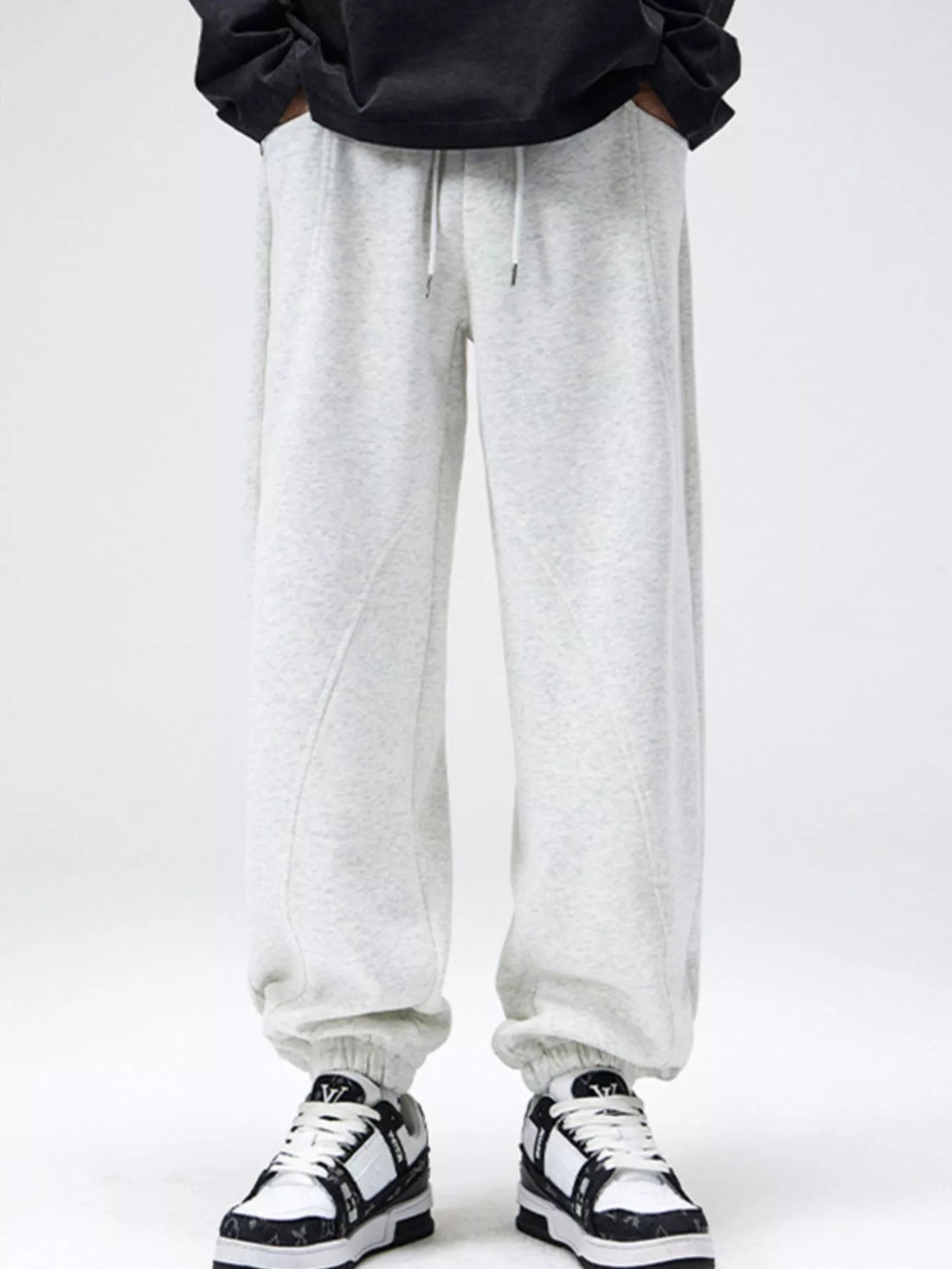 Men's Plus Size Loose Fit Drawstring Sweatpants - cas7m