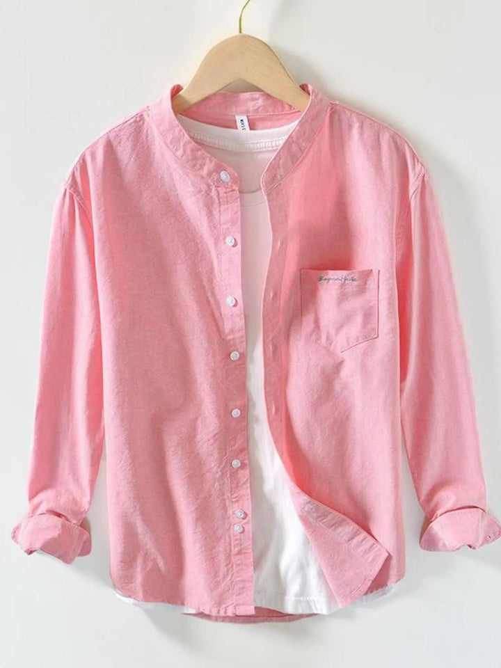 Men's Button Up Long Sleeve Shirt - cas7m
