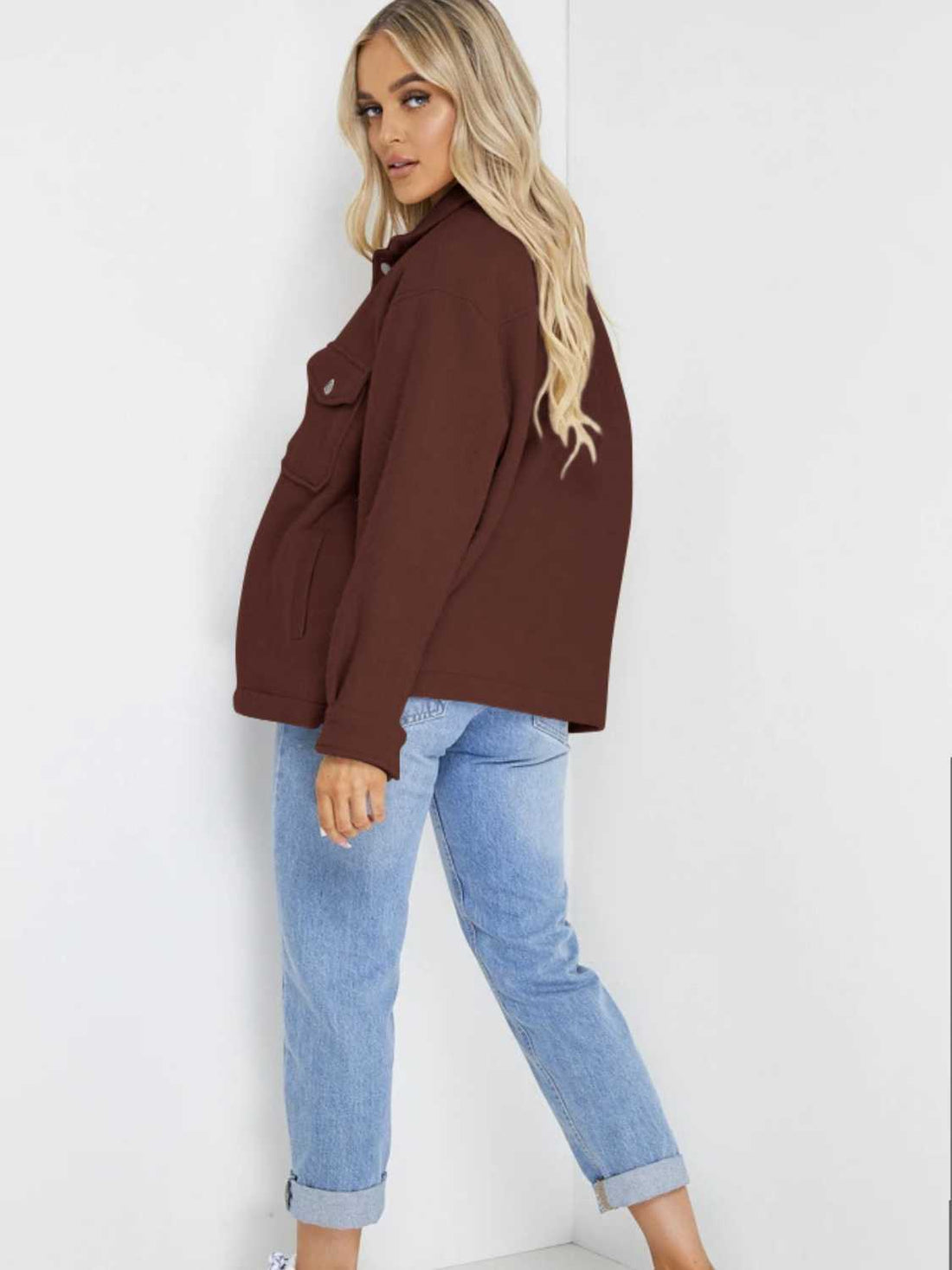 Button Down Denim Jacket - cas7m