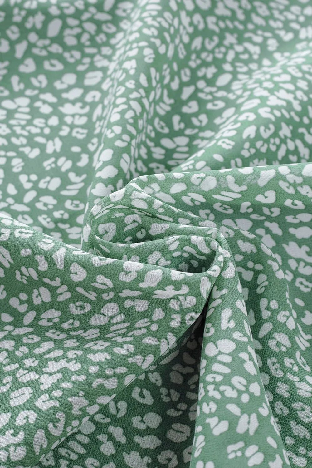 Frill Printed Round Neck Tank - cas7m
