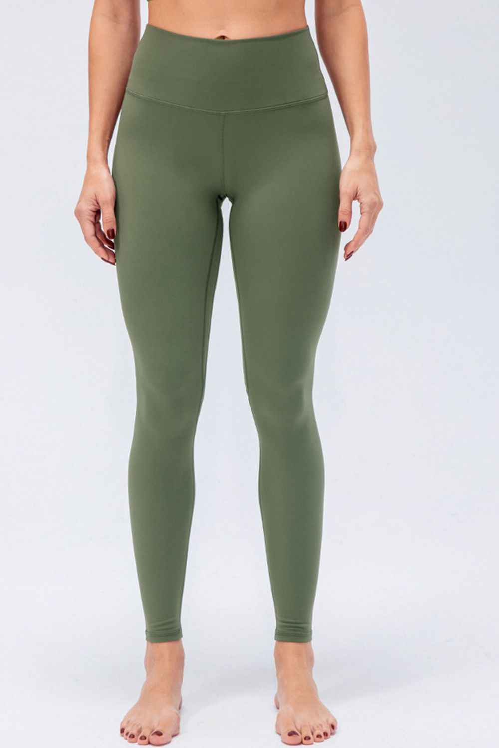 Sporty Breathable Slim Fit Leggings - High Stretch Nylon Blend - cas7m