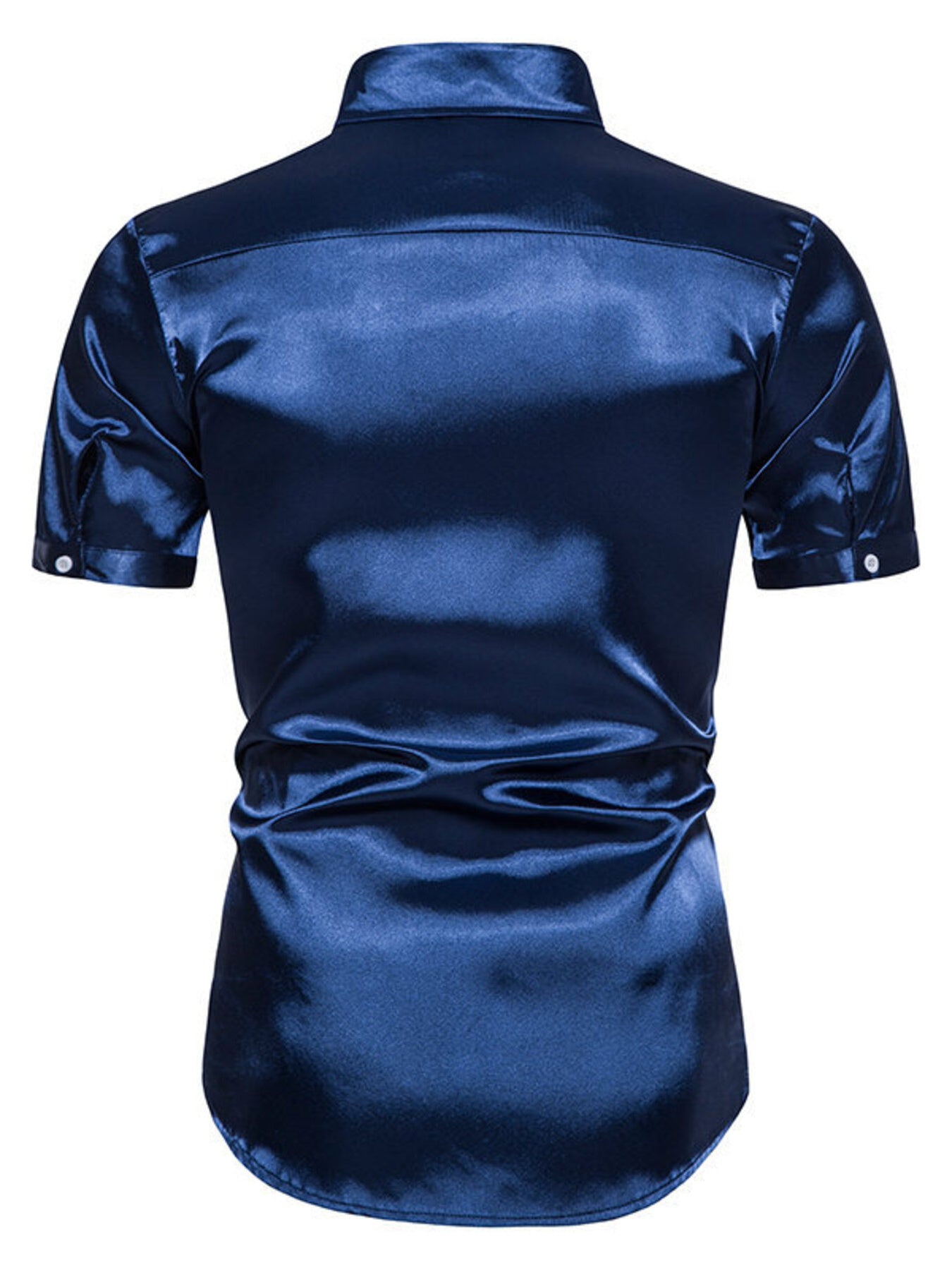 Men's Button Up Short Sleeve Shirt - cas7m