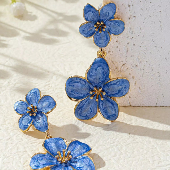 Flower Dangle Earrings - cas7m