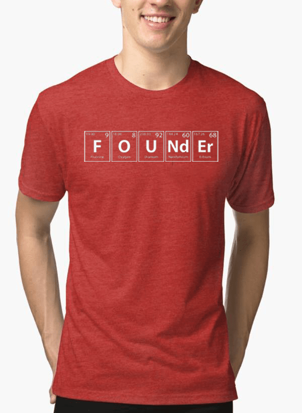 Founder Half Sleeves Melange T-shirt - cas7m