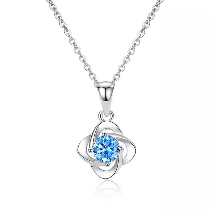 Four-Leaf Clover Pendant Necklace - cas7m