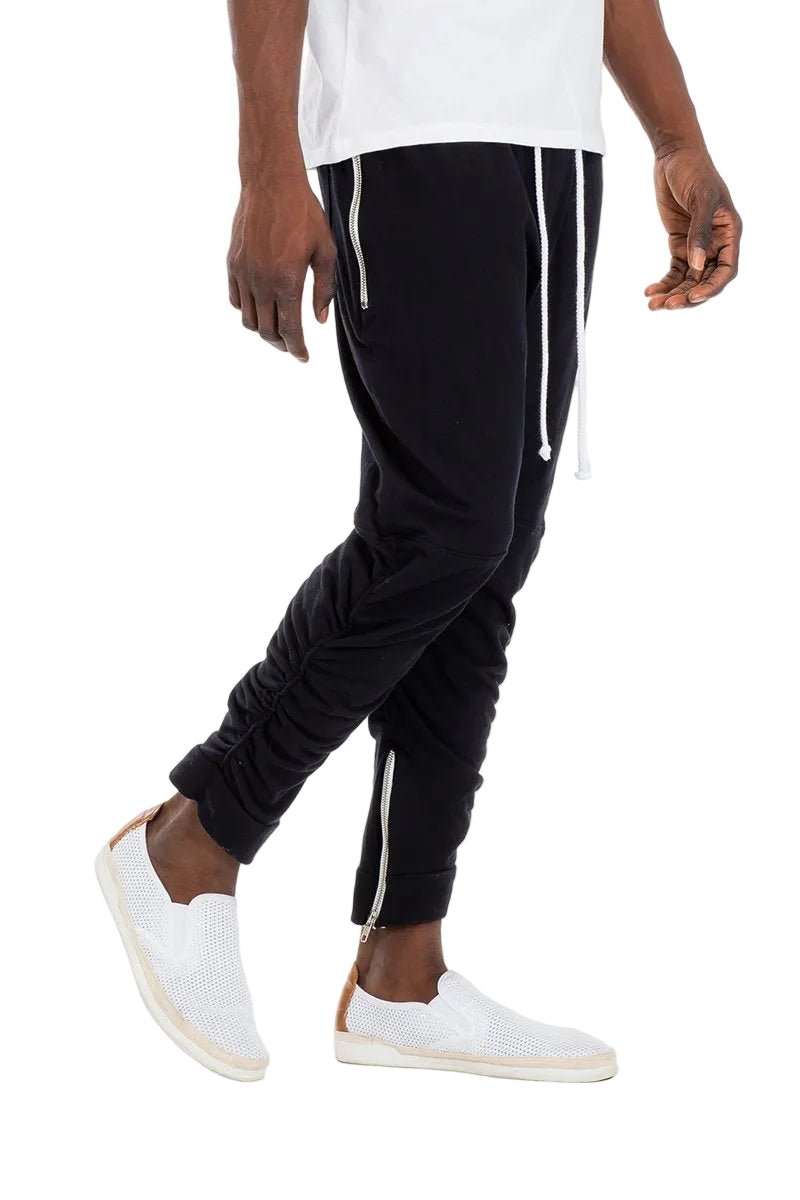 GATHERED BOMBER PANTS - GATHERED BOMBER PANTSGATHERED BOMBER PANTSP101-BLK-XLXL-36"cas7mproduct_vendorcas7m