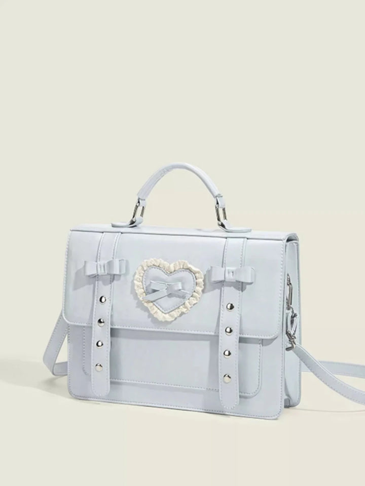 Heart Decor Buckle Backpack Bag - Heart Decor Buckle Backpack BagOne SizeHeart Decor Buckle Backpack Bag - cas7m100700565201376100700565201376Bluecas7mproduct_vendorcas7m