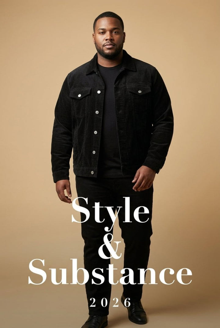 Men's Full Size Corduroy Button-Down Jacket Plus Size - cas7m