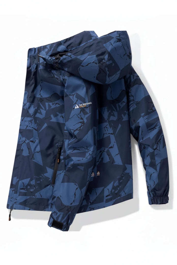 Men's Plus Size Camouflage Waterproof Outdoor Jacket - cas7m