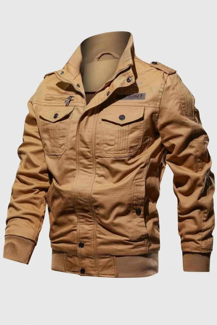 Men's Plus Size Zip Up Lightweight Bomber Jacket - cas7m