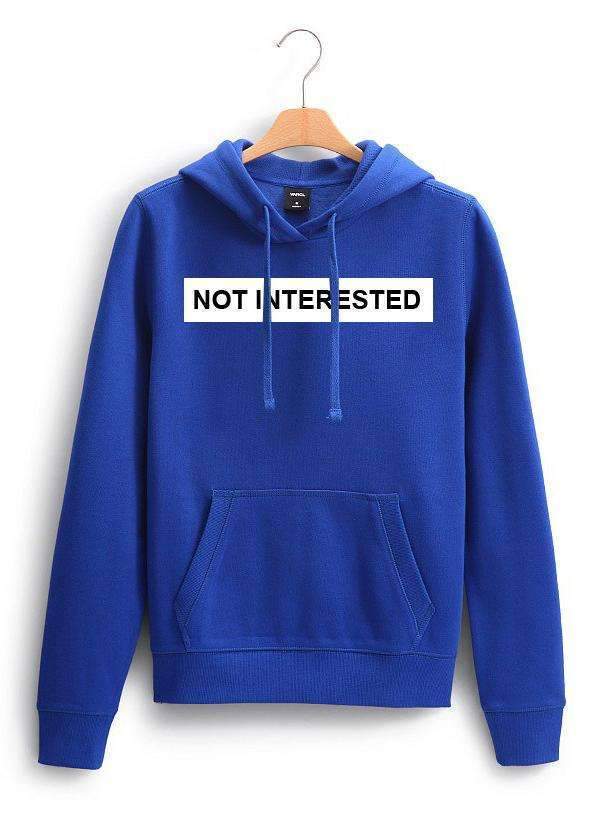 NOT INTERESTED WOMEN HOODIE - cas7m