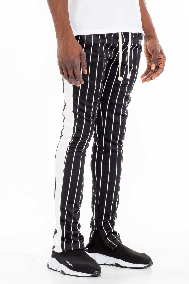 PIN STRIPE TRACK PANTS - PIN STRIPE TRACK PANTSPIN STRIPE TRACK PANTSP127-BK2XL-38cas7mproduct_vendorcas7m
