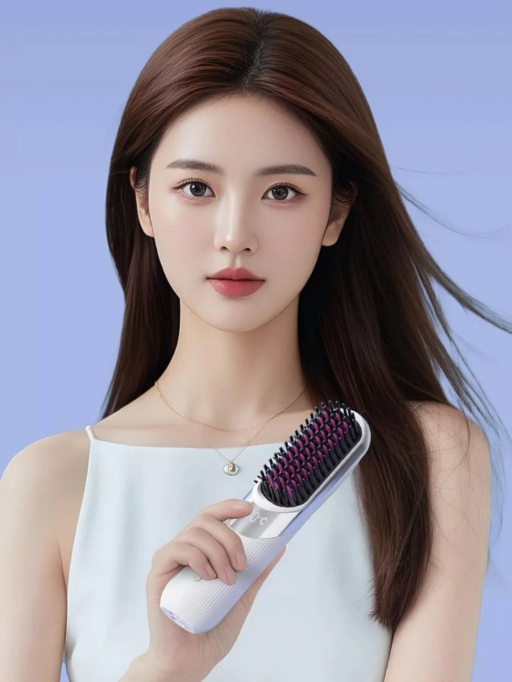 Portable Heated Straightening Comb - cas7m