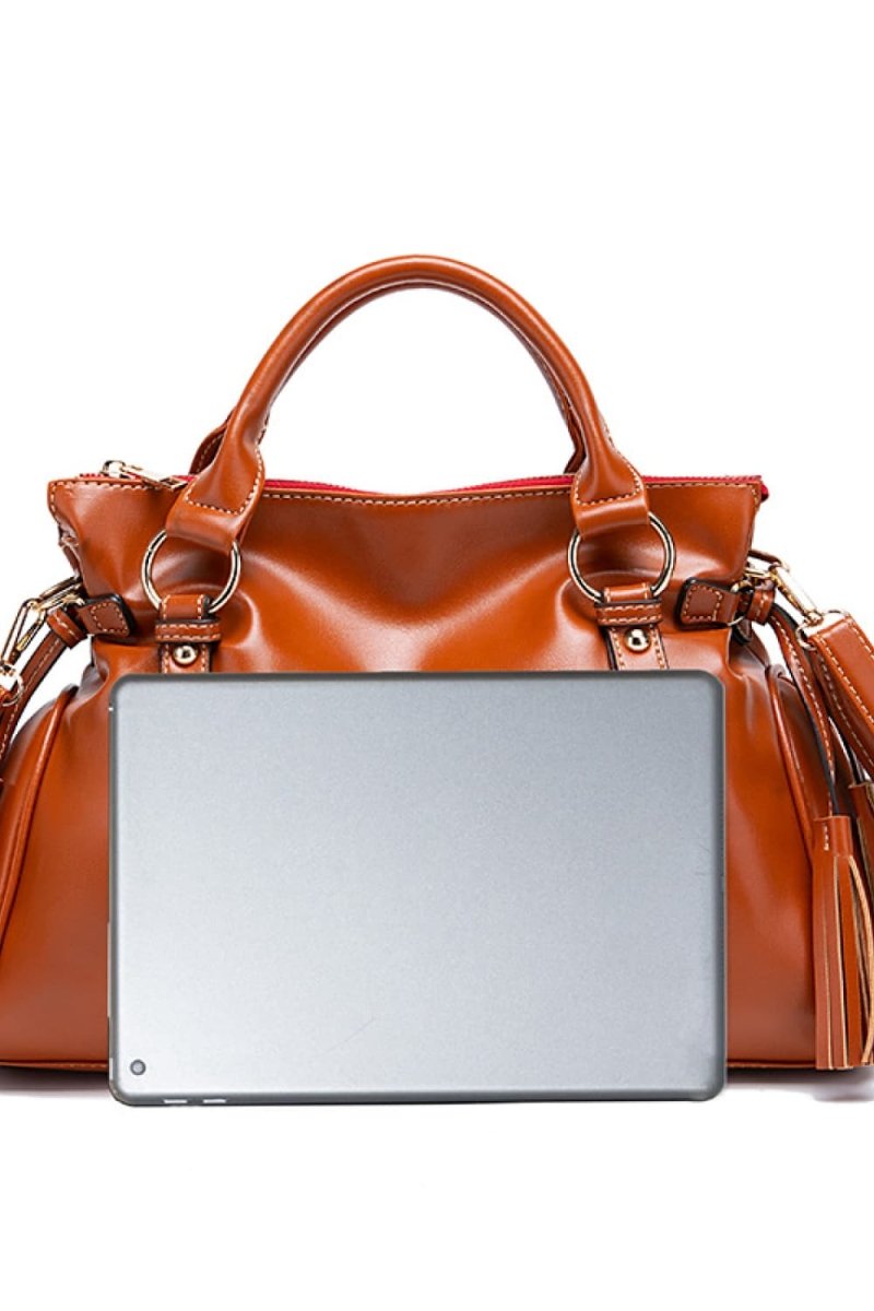 PU Leather Handbag with Tassels - PU Leather Handbag with TasselsOne SizePU Leather Handbag with Tassels - cas7m101300186793564101300186793564Browncas7mproduct_vendorcas7m
