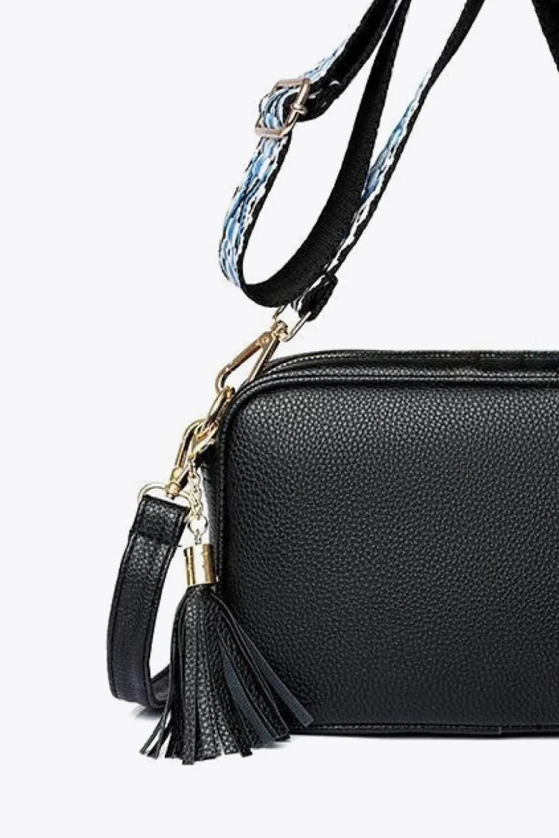 PU Leather Tassel Crossbody Bag - PU Leather Tassel Crossbody BagOne SizePU Leather Tassel Crossbody Bag - cas7m100100509758776100100509758776Blackcas7mproduct_vendorcas7m