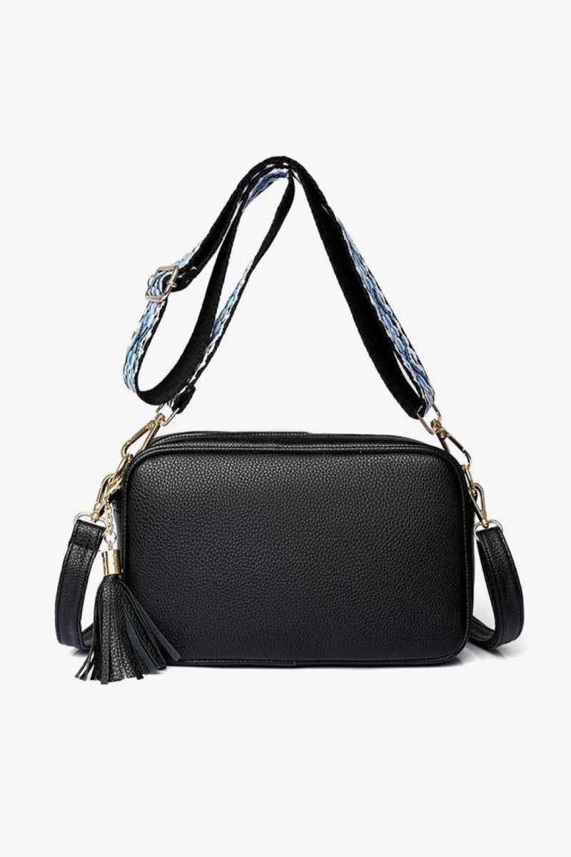 PU Leather Tassel Crossbody Bag - PU Leather Tassel Crossbody BagOne SizePU Leather Tassel Crossbody Bag - cas7m100100509758776100100509758776Blackcas7mproduct_vendorcas7m
