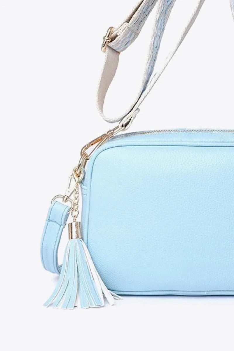 PU Leather Tassel Crossbody Bag - PU Leather Tassel Crossbody BagOne SizePU Leather Tassel Crossbody Bag - cas7m100100509758838100100509758838Sky Bluecas7mproduct_vendorcas7m