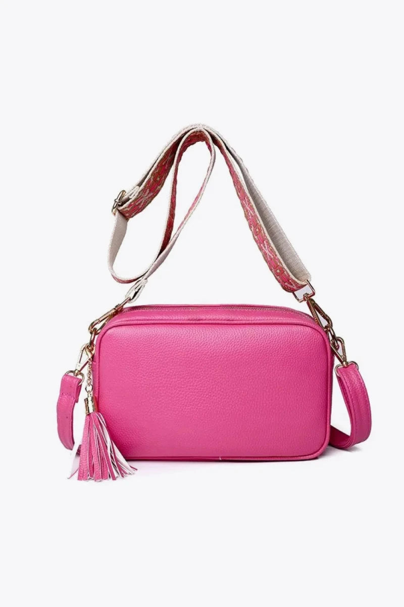 PU Leather Tassel Crossbody Bag - PU Leather Tassel Crossbody BagOne SizePU Leather Tassel Crossbody Bag - cas7m100100509757783100100509757783Fuchsia Pinkcas7mproduct_vendorcas7m