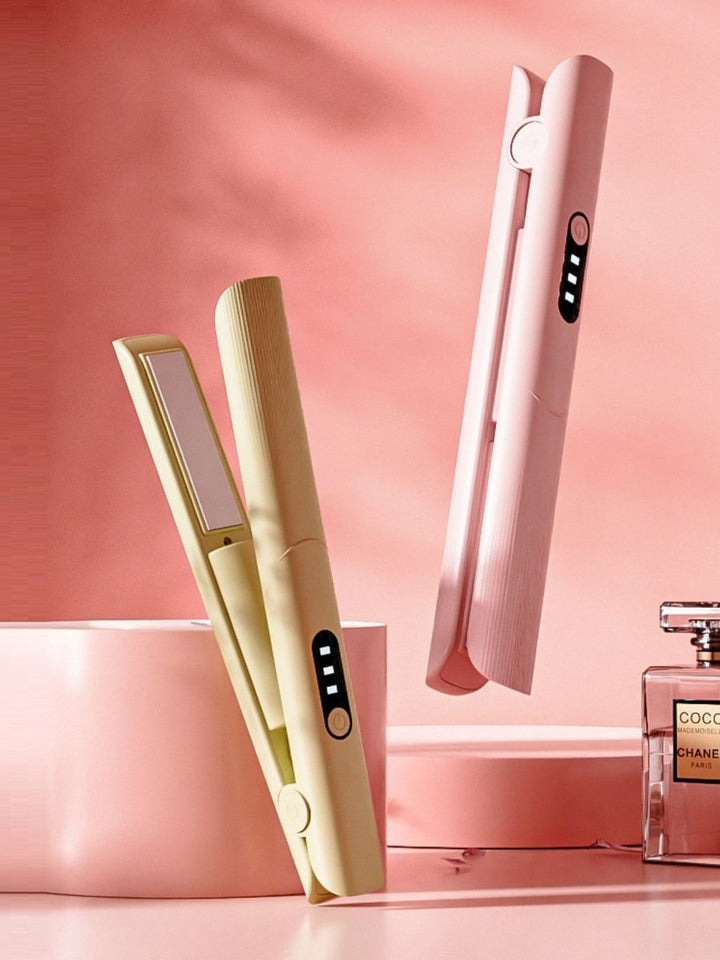 Rechargeable Ionic Travel Hair Straightener - Smooth & Shine - cas7m