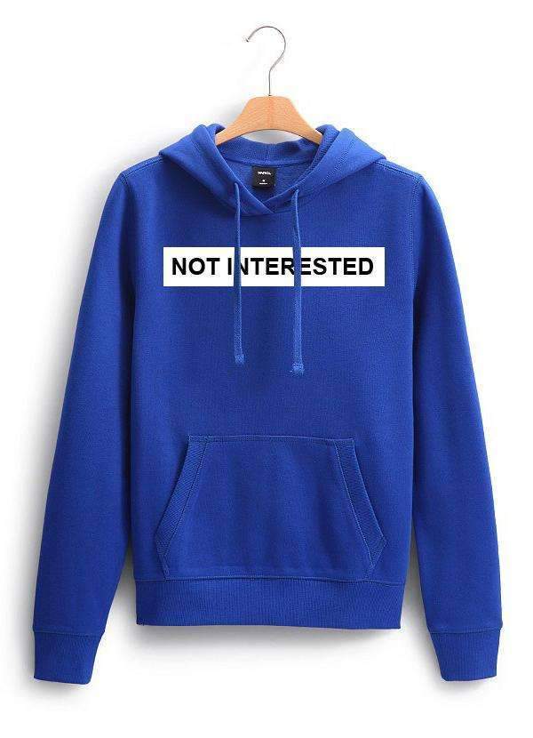 NOT INTERESTED WOMEN HOODIE - cas7m
