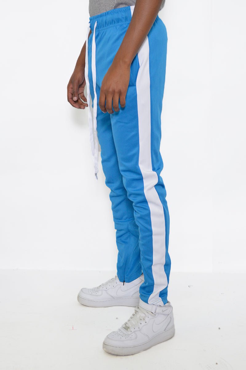 SLIM FIT TRACK PANTS - SLIM FIT TRACK PANTSSLIM FIT TRACK PANTSTP123-AQUAWHITE-SS-30"cas7mproduct_vendorcas7m