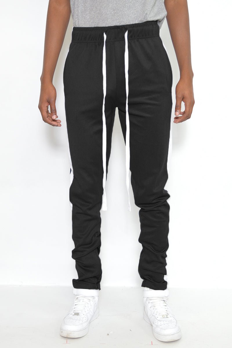 SLIM FIT TRACK PANTS - SLIM FIT TRACK PANTSSLIM FIT TRACK PANTSTP123-BLKWHT-XXL2XL-38"cas7mproduct_vendorcas7m