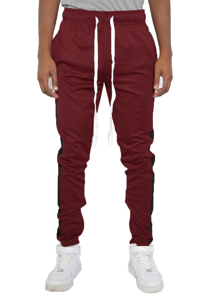SLIM FIT TRACK PANTS - SLIM FIT TRACK PANTSSLIM FIT TRACK PANTSTP123-BURGUNDY-SS-30"cas7mproduct_vendorcas7m