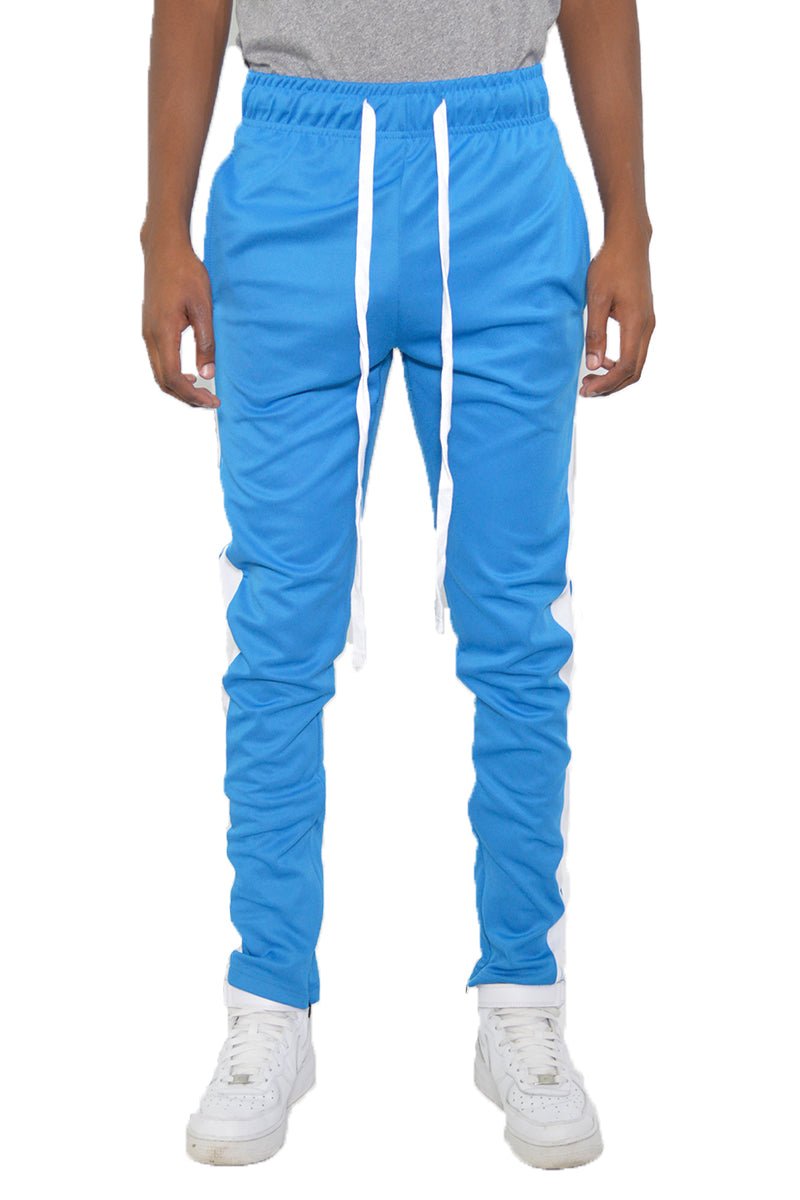 SLIM FIT TRACK PANTS - SLIM FIT TRACK PANTSSLIM FIT TRACK PANTSTP123-AQUAWHITE-SS-30"cas7mproduct_vendorcas7m