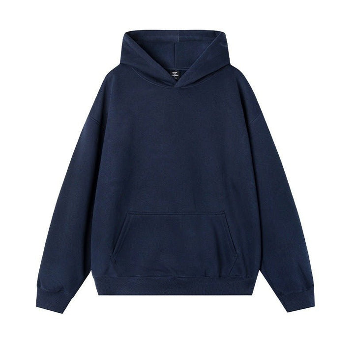 Thermal Head Cover Solid Color Hoodie Fleece-lined Thickened - cas7m