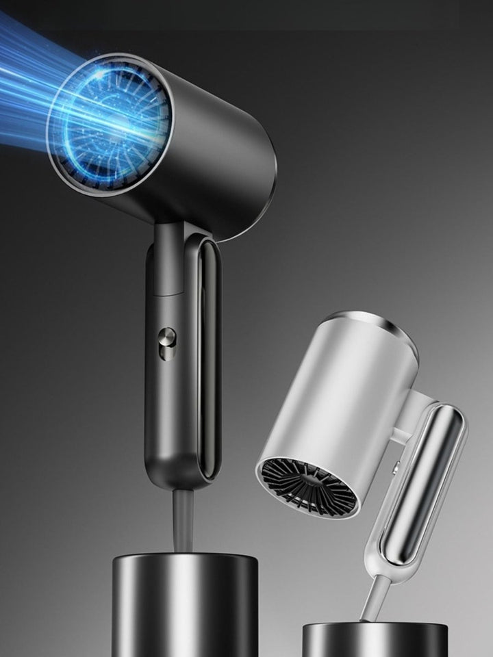 Travel-Ready Negative Ion Hair Dryer for Sleek, Frizz-Free Styling - cas7m