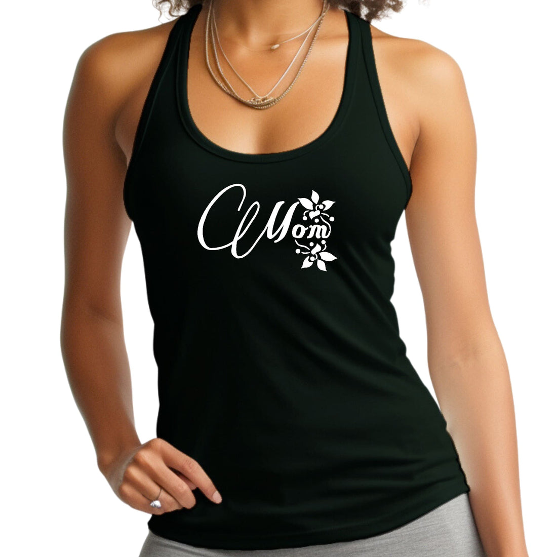 Womens Fitness Tank Top Graphic T-shirt Mom Appreciation for Mothers